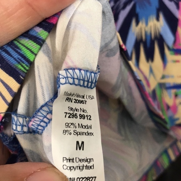 Tori Richard Honolulu Stretch Knit Luxury 3/4 Sleeve Shirt Dress w/Sash Size M - Picture 4 of 8